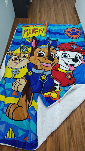 Acolchado Paw Patrol Con Corderito 