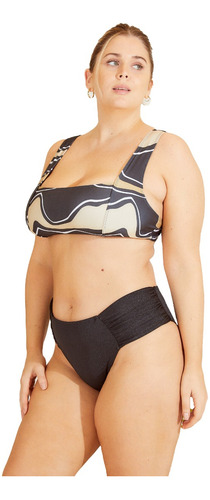 Bikini Top Y Bombacha Con Frunce Sweet Lady Linea Comfy 