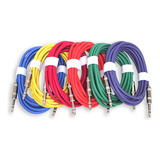 Cables De 12 Pies - Cables De Color Trs De 1/4  A 1/4  ...