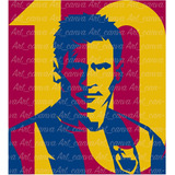 Leonel Messi 2 Modelos , Hecho En Canva, Listo Para Colgar