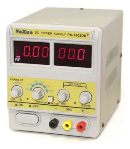 Fonte Bancada Assimétrica Digital Yaxun 1502dd+ 0-15v 2a