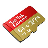 Sandisk Extreme Memoria Micro Sd 64 Gb Clase 10 4k 160 Mb/s