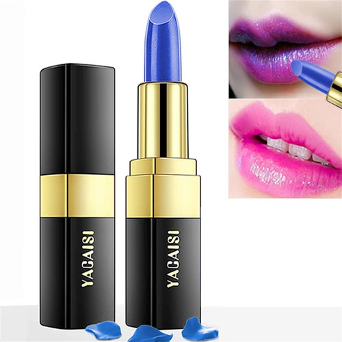 Lápiz Labial Para Mujer, Temperatura Mágica, Azul, Cambia A