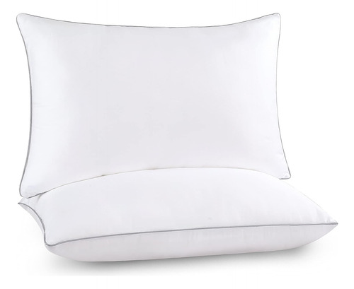 Almohadas De Cama Para Dormir Tamaño Queen, Paquete De 2 Alm