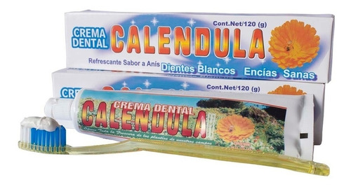 2 Cremas Dentales De Caléndula 100% Orgá - g a $317