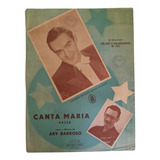 Partitura Canta Maria - 1941 - Valsa Ary Barroso