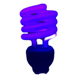 Bombillo Ahorrador Luz Ultravioleta 20w Negra Fiesta Neón Uv