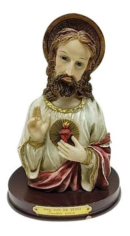 Escultura De Arcilla  Sagrado Corazón De Jesús Santini Italy