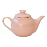 Mini Bule Porcelana Rosa 250ml Cafe Cha Pequeno Gourmet 4uni