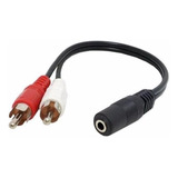 Cable Adaptador Audio Sonido Aux Jack 3.5mm H Plug Rca M