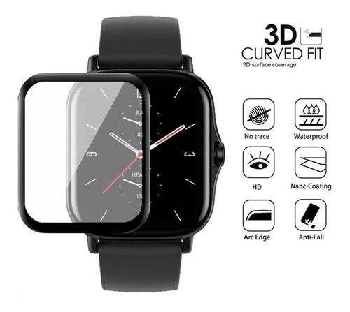 Kit 2x Película Nanogel 3d Smartwatch Amazfit Gts 2