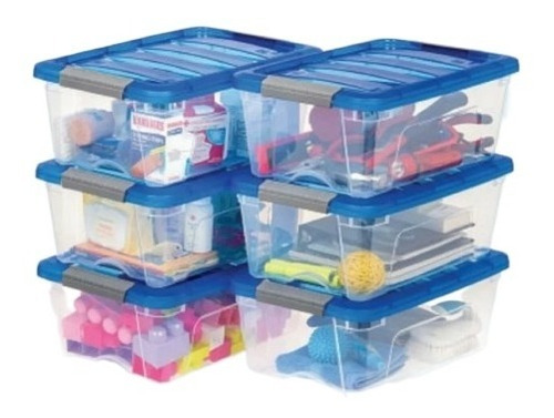 Cajas Organizadoras Almacenamiento Plástico Apilables 12.2 L