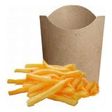 Estuche Papas Fritas Grande Kraft Biodegradable X 50u. 