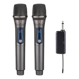 Microfonos Gc W2 Universales Mano 2 Inalambrico Receptor Uhf