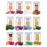 Serene Botanical Wax Melts Variety Set - 12 Aromas Dife...