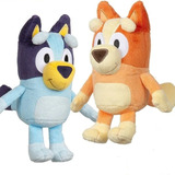 Juego De 2 Muñecos De Peluche Bluey & Bingo Doll Para Niños