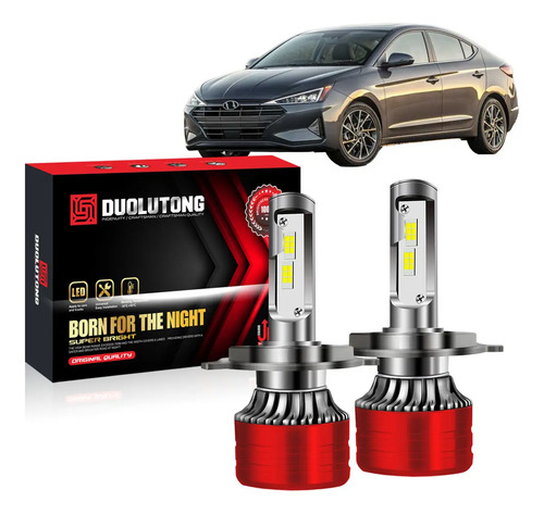 Focos Led H4/9003 Alta Y Baja Para Hyundai Accent Elantra