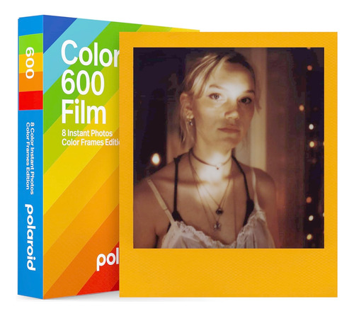 Papel De Fotos Polaroid 600 Color Marcos De Colores, 8 Film