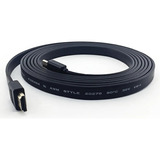 Cable Hdmi Imagen Full Hd Sonido 3 Metros Transmisor Plano