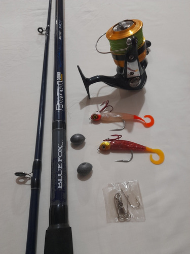 Kit De Pesca Cañablue Fox Portada 10 Pies, Carrte 4000 Daiwa