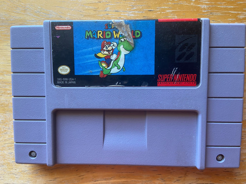 Mario World Juego De Super Nintendo