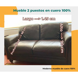 Mueble De Cuero 100% Cuero 2 Puestos