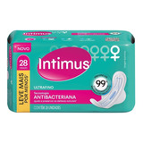 Absorvente Intimus Antibacteriano Com 28 Unidades Com Abas