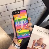 Funda Para iPhone Hype Unicorn Stickers Glitter Brillo Mujer