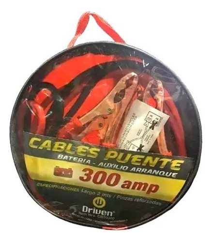 Cable Puente Bateria 300 Amp Driven Auxilio Arranque