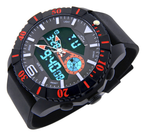 Reloj Montreal Hombre Ml1633 Ana-digi Luz Alarma Cronómetro