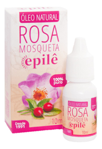 Óleo Natural Rosa Mosqueta Epilê 100% Puro 10ml Rugol C/nota