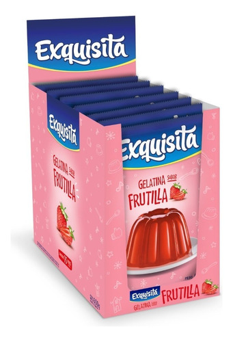 Gelatina De Frutilla Exquisita Display