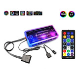 Controladora Rgb 6 Pinos Coolmoon Com Controle Rgb Musica