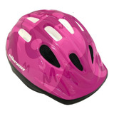 Capacete Infantil Bike Elleven Feminino Rosa Com Led