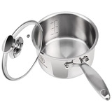 Mémécook 2 Quart Saucepan With Lid, Stainless Steel P...