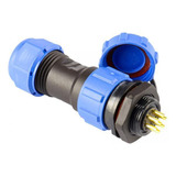 6 Conector A Prueba De Agua Ip68 Enchufe Macho Y 3 Pines