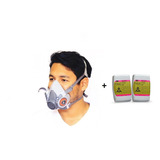 Respirador  3m 6200 + 2 Filtros 3m7093c (p100,mascarilla)n95