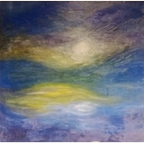 Cuadro Óleo Sobre Tela Impresionista Insp. Van Gogh 50x50cm