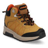 Bota Casual Mostaza Con Adorno 297-34