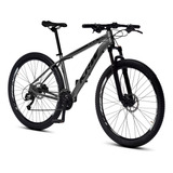 Bicicleta Aro 29 Krw Alumínio 24 Vel Freio A Disco X42 Cor Grafite/preto Fosco Tamanho Do Quadro 21