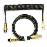 Cable De Datos Tipo C Cable En Espiral Para Teclado Mecánico