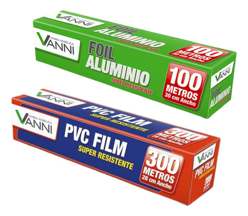 Super Pack Oferta Film Alusa Plastica + Rollo Papel Aluminio