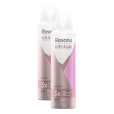 Kit 2 Desodorante Rexona Clinical Feminino Classic 150ml