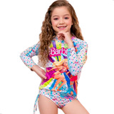 Biquini Infantil Menina Blusa Proteção Uv 50 Personagens 