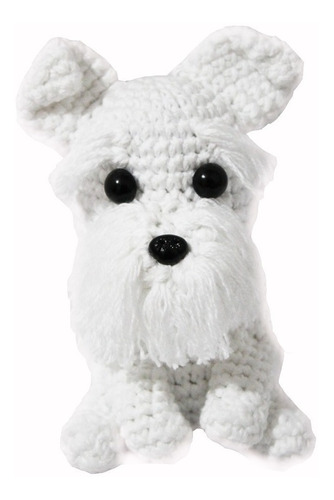 Schnauzer Tejido A Crochet Amigurumi