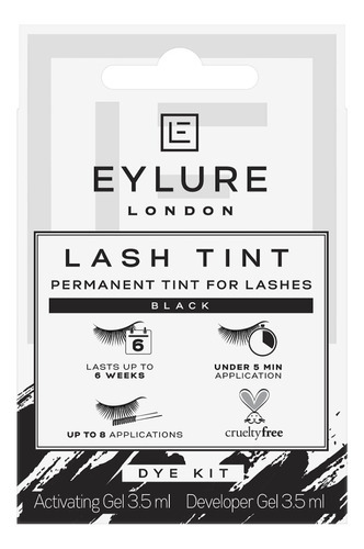  Eylure Lash · Tinte Para Pestañas Permanente · Color Negro Tono 1 Negro