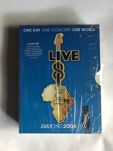 4 Dvds.live 8 Aid 2005.coldplay/mccartney/pink Floyd/madonna