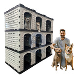 Canil Empilhável 9 Módulos P/ Cães Cachorros Gatos Pet Shop