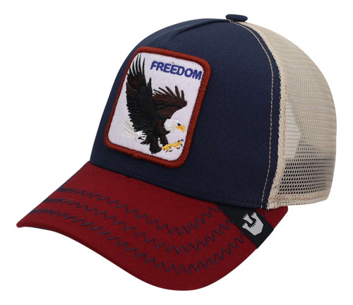 Gorra Goorin Bros Freedom Eagle Trucker Malla Red Ajustable