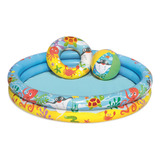 Pileta Inflable Redondo Bestway 51124 137l Multicolor